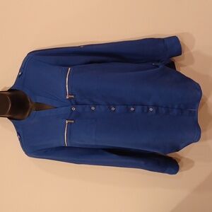 Calvin Klein Tab Roll Up Sleeve Relaxed Fit Blouse- Sz. Sm